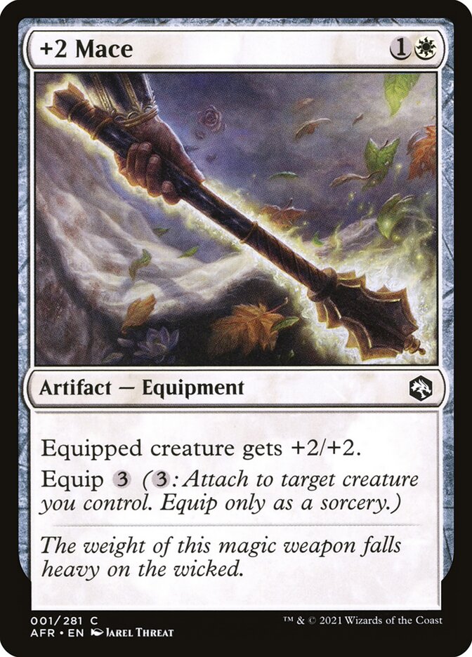 +2 Mace – Common Magic: The Gathering card from Adventures in the Forgotten Realms (#1)