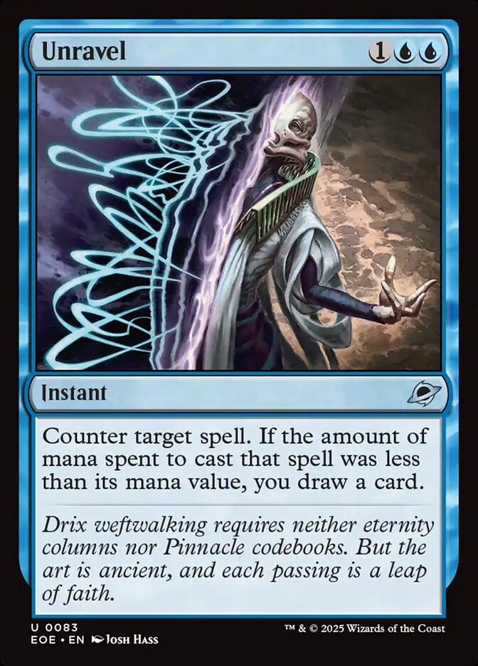 Unravel – Uncommon Magic: The Gathering card from Edge of Eternities (#83)