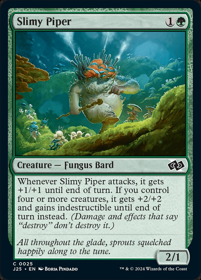 Slimy Piper – Common Magic: The Gathering card from Foundations Jumpstart (#25)