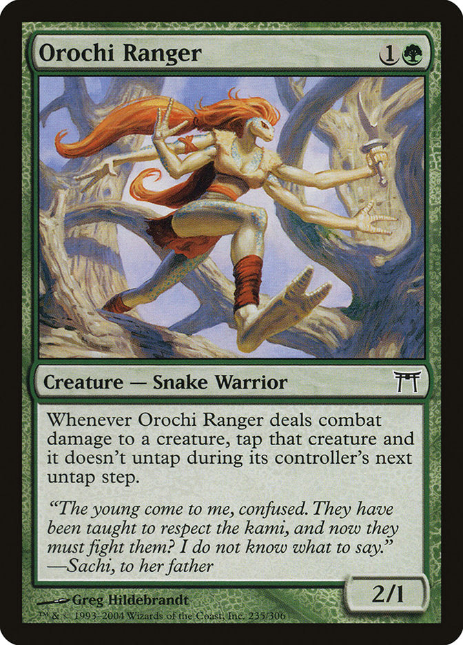 Orochi Ranger – Common Magic: The Gathering card from Champions of Kamigawa (#235)