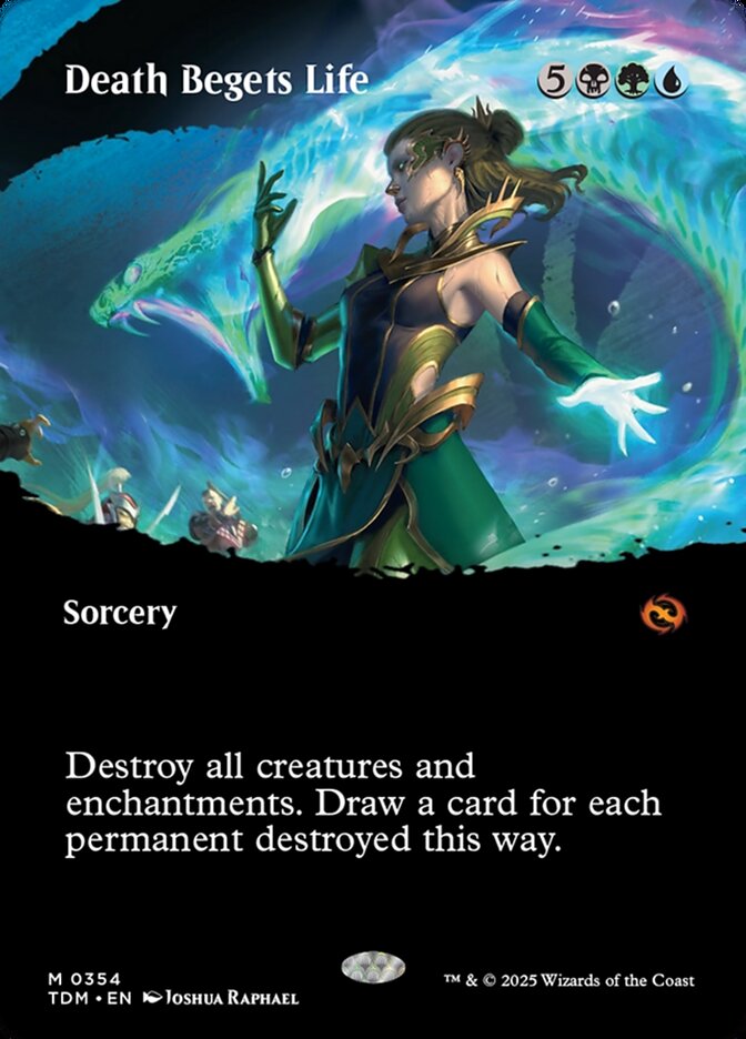 Death Begets Life – Mythic Magic: The Gathering card from Tarkir: Dragonstorm (#354)