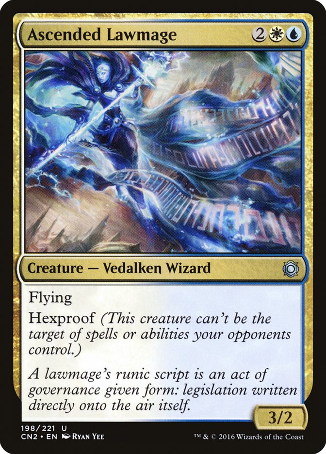 Ascended Lawmage – Uncommon Magic: The Gathering card from Conspiracy: Take the Crown (#198)