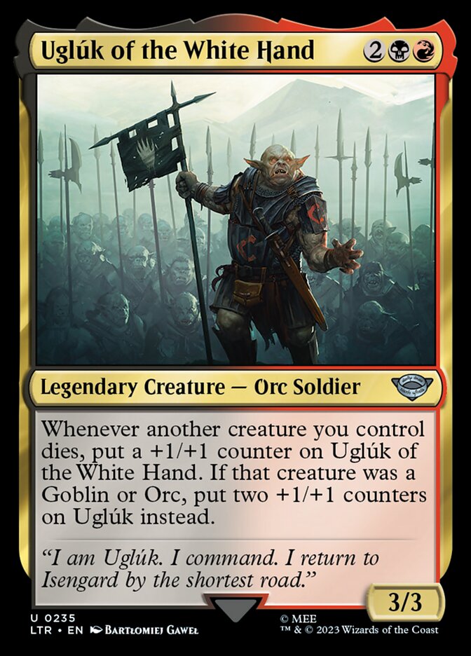 Uglúk of the White Hand – Uncommon Magic: The Gathering card from The Lord of the Rings: Tales of Middle-earth (#235)