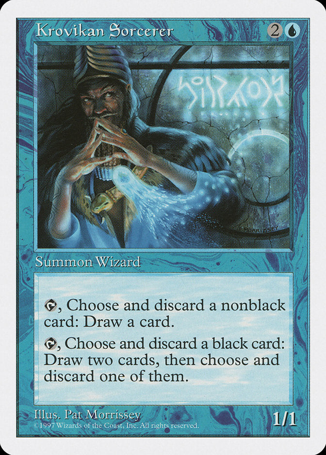 Krovikan Sorcerer – Common Magic: The Gathering card from Fifth Edition (#96)