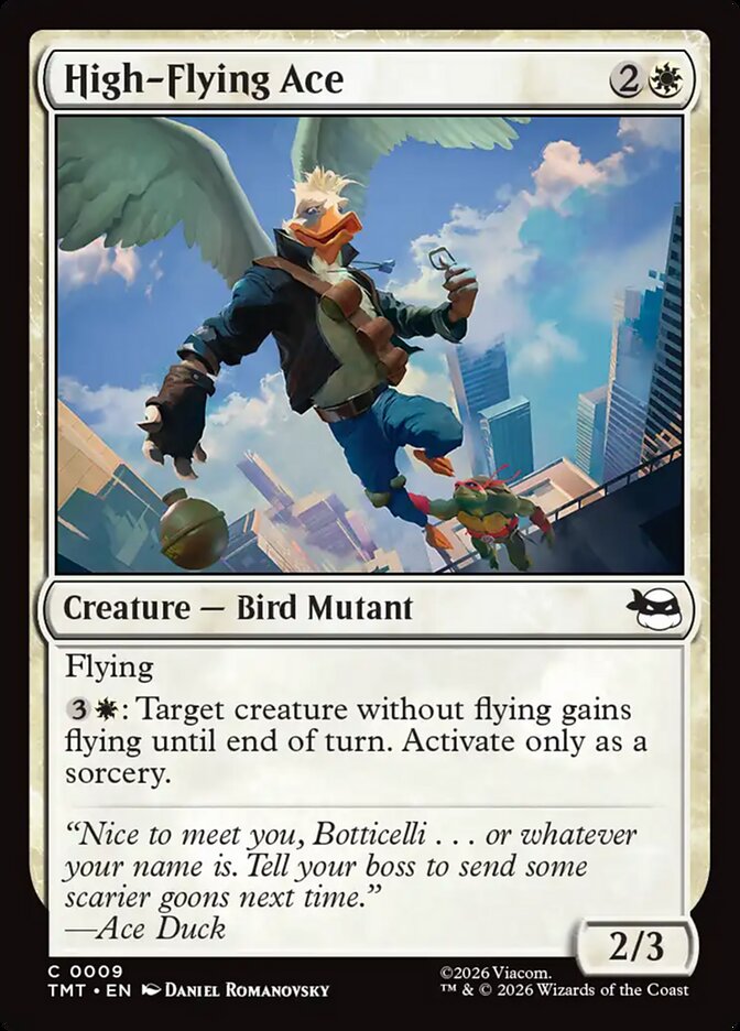 High-Flying Ace – Common Magic: The Gathering card from Teenage Mutant Ninja Turtles (#9)