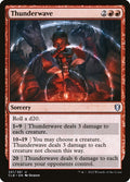 Thunderwave – Uncommon Magic: The Gathering card from Commander Legends: Battle for Baldur's Gate (#201)
