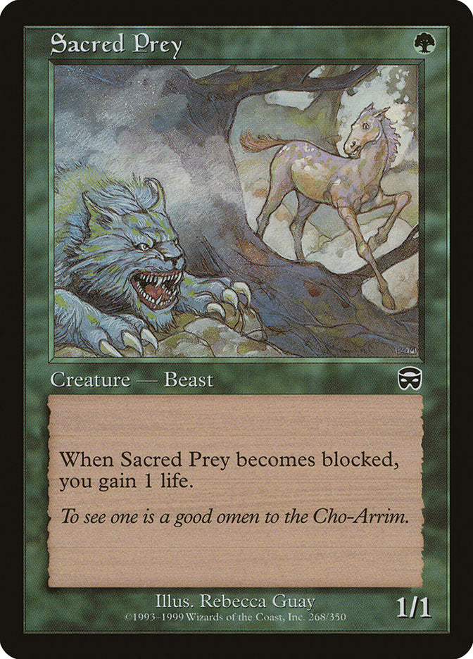 Sacred Prey – Common Magic: The Gathering card from Mercadian Masques (#268)