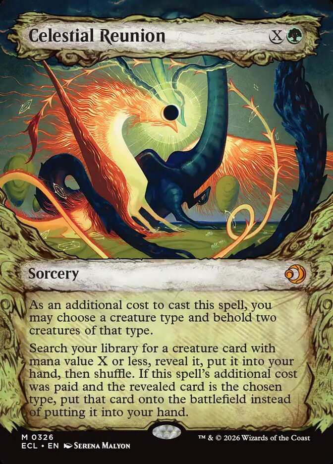 Celestial Reunion – Mythic Magic: The Gathering card from Lorwyn Eclipsed (#326)