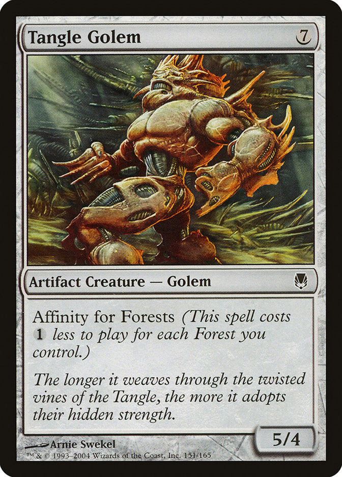 Tangle Golem – Common Magic: The Gathering card from Darksteel (#151)