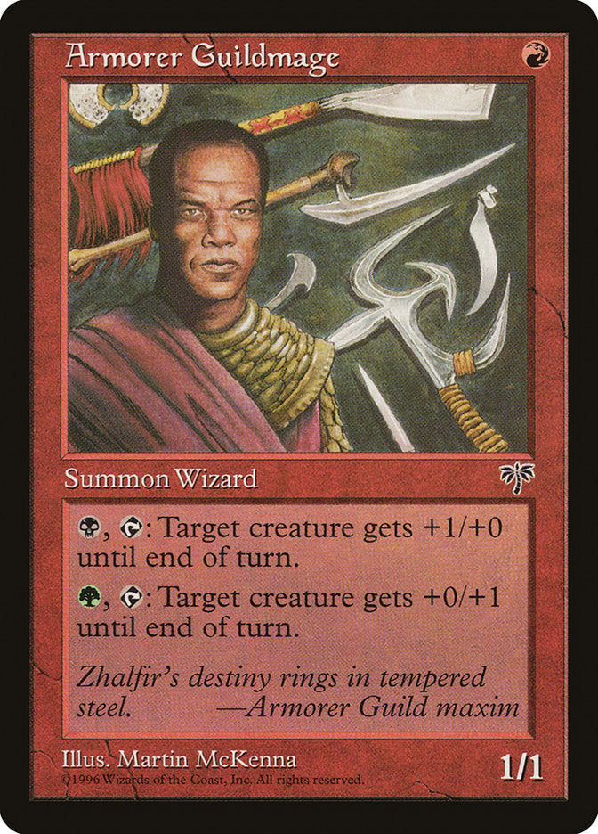 Armorer Guildmage – Common Magic: The Gathering card from Mirage (#156)