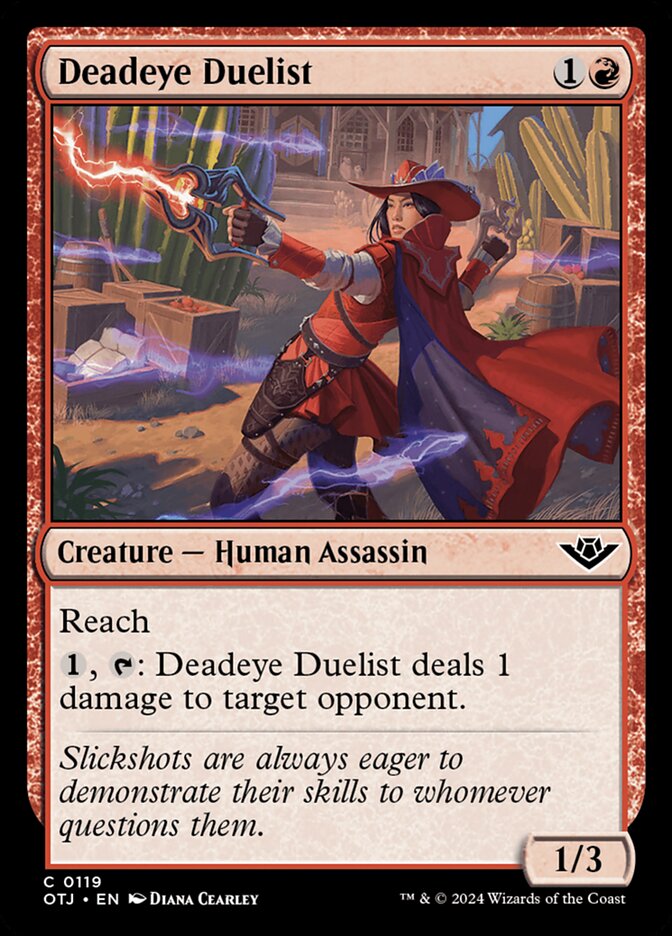 Deadeye Duelist – Common Magic: The Gathering card from Outlaws of Thunder Junction (#119)
