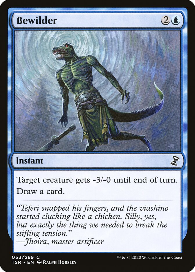 Bewilder – Common Magic: The Gathering card from Time Spiral Remastered (#53)