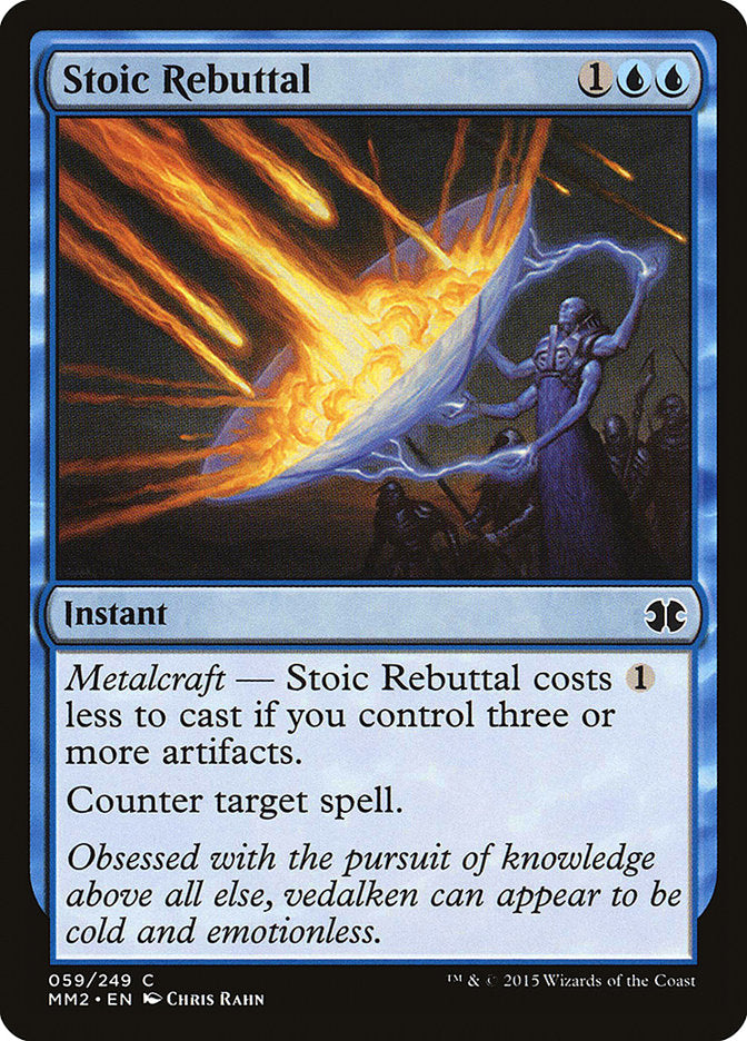 Stoic Rebuttal – Common Magic: The Gathering card from Modern Masters 2015 (#59)