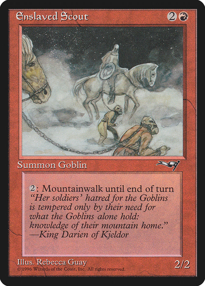 Enslaved Scout – Common Magic: The Gathering card from Alliances (#71a)