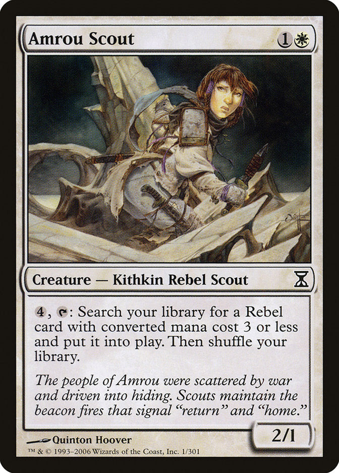 Amrou Scout – Common Magic: The Gathering card from Time Spiral (#1)