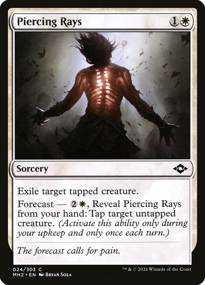 Piercing Rays – Common Magic: The Gathering card from Modern Horizons 2 (#24)
