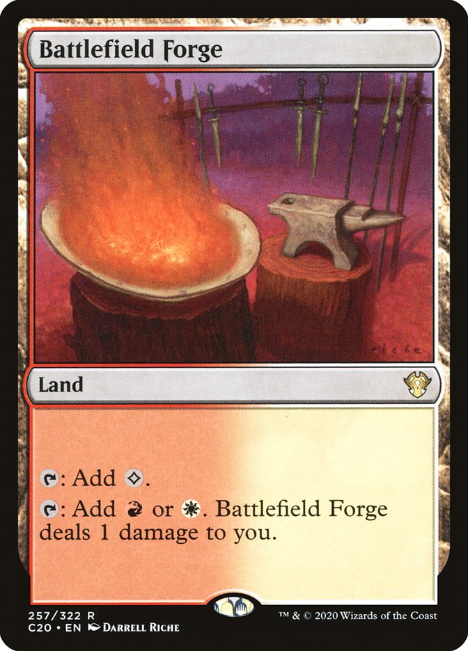 Battlefield Forge – Rare Magic: The Gathering card from Commander 2020 (#257)