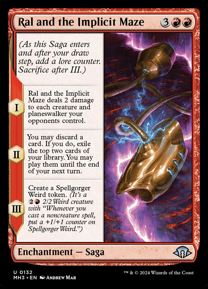 Ral and the Implicit Maze – Uncommon Magic: The Gathering card from Modern Horizons 3 (#132)