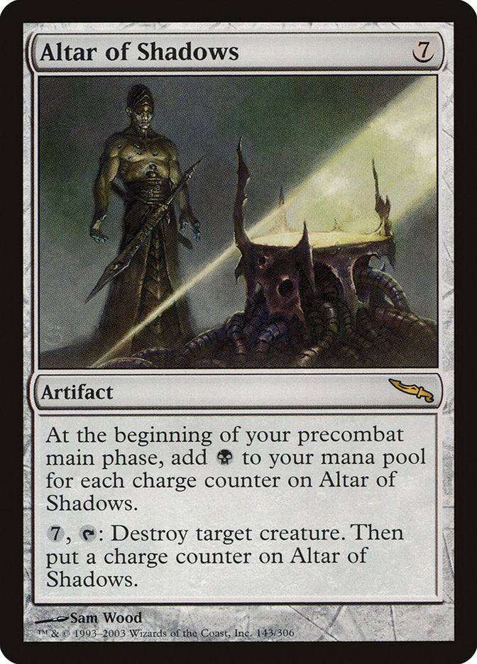 Altar of Shadows – Rare Magic: The Gathering card from Mirrodin (#143)