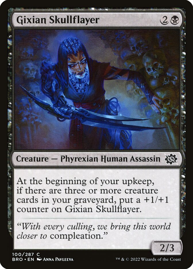 Gixian Skullflayer – Common Magic: The Gathering card from The Brothers' War (#100)