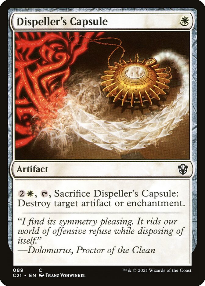 Dispeller's Capsule – Common Magic: The Gathering card from Commander 2021 (#89)