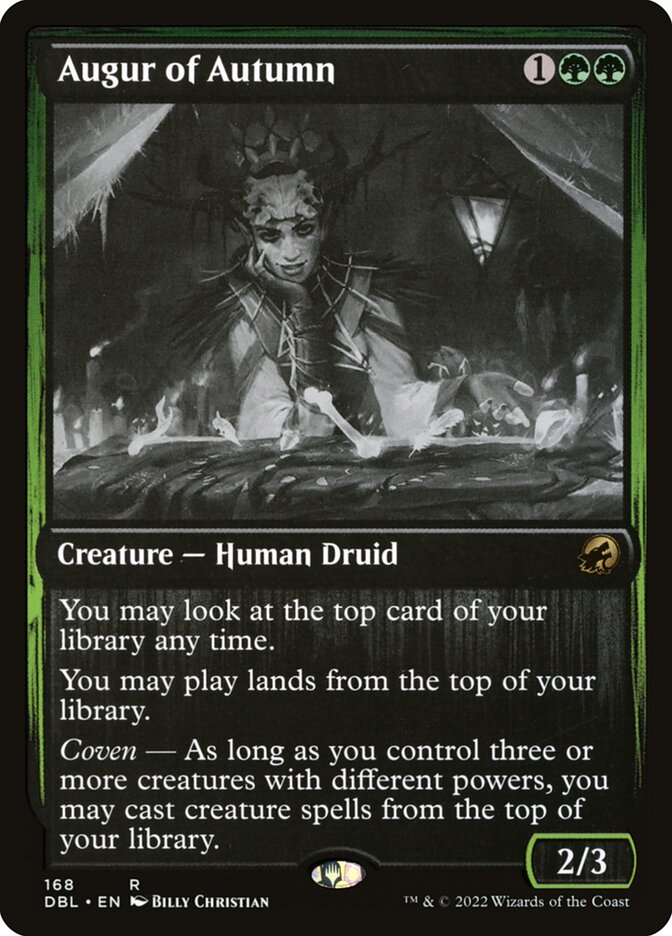 Augur of Autumn – Rare Magic: The Gathering card from Innistrad: Double Feature (#168)