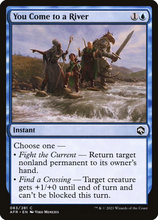 You Come to a River – Common Magic: The Gathering card from Adventures in the Forgotten Realms (#83)