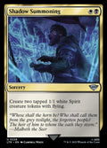 Shadow Summoning – Uncommon Magic: The Gathering card from The Lord of the Rings: Tales of Middle-earth (#226)