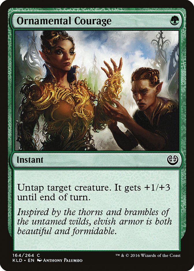 Ornamental Courage – Common Magic: The Gathering card from Kaladesh (#164)