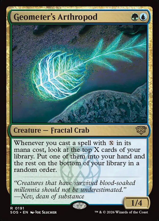 Geometer's Arthropod – Rare Magic: The Gathering card from Secrets of Strixhaven (#191)
