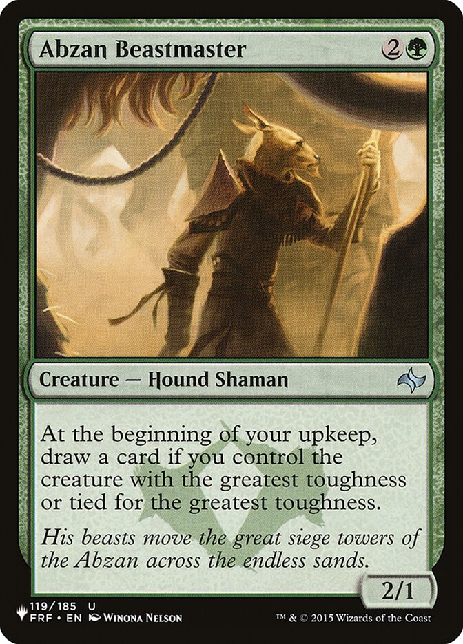 Abzan Beastmaster – Uncommon Magic: The Gathering card from The List (#FRF-119)
