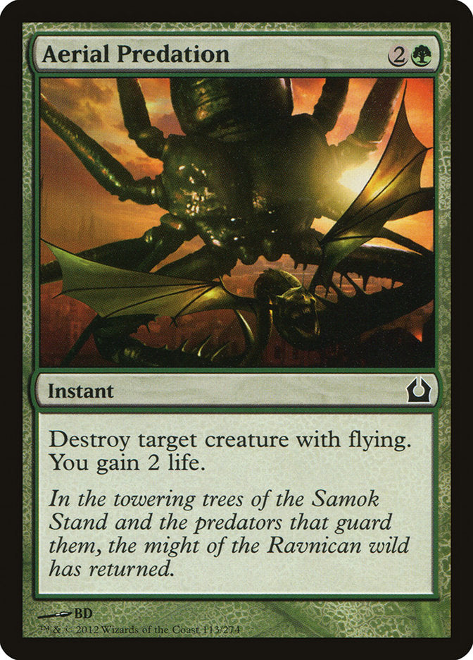 Aerial Predation – Common Magic: The Gathering card from Return to Ravnica (#113)