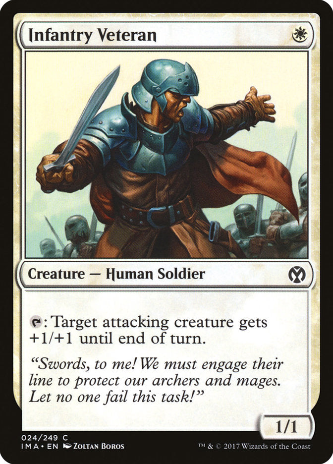 Infantry Veteran – Common Magic: The Gathering card from Iconic Masters (#24)