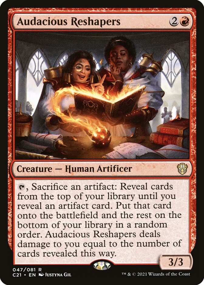 Audacious Reshapers – Rare Magic: The Gathering card from Commander 2021 (#47)