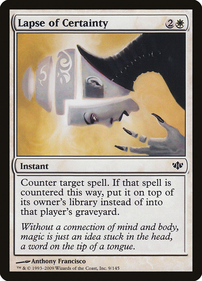 Lapse of Certainty – Common Magic: The Gathering card from Conflux (#9)