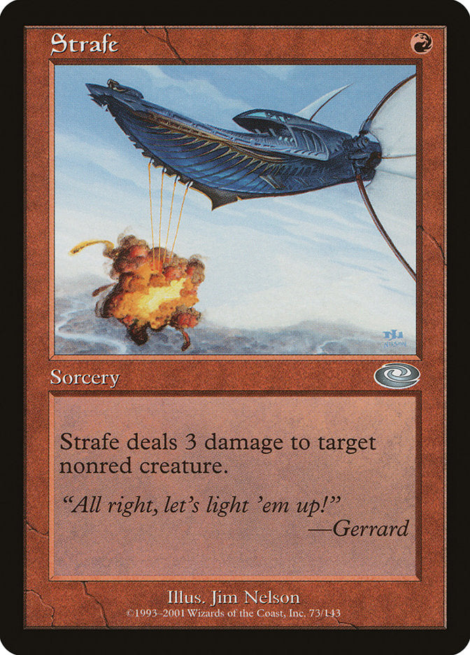 Strafe – Uncommon Magic: The Gathering card from Planeshift (#73)