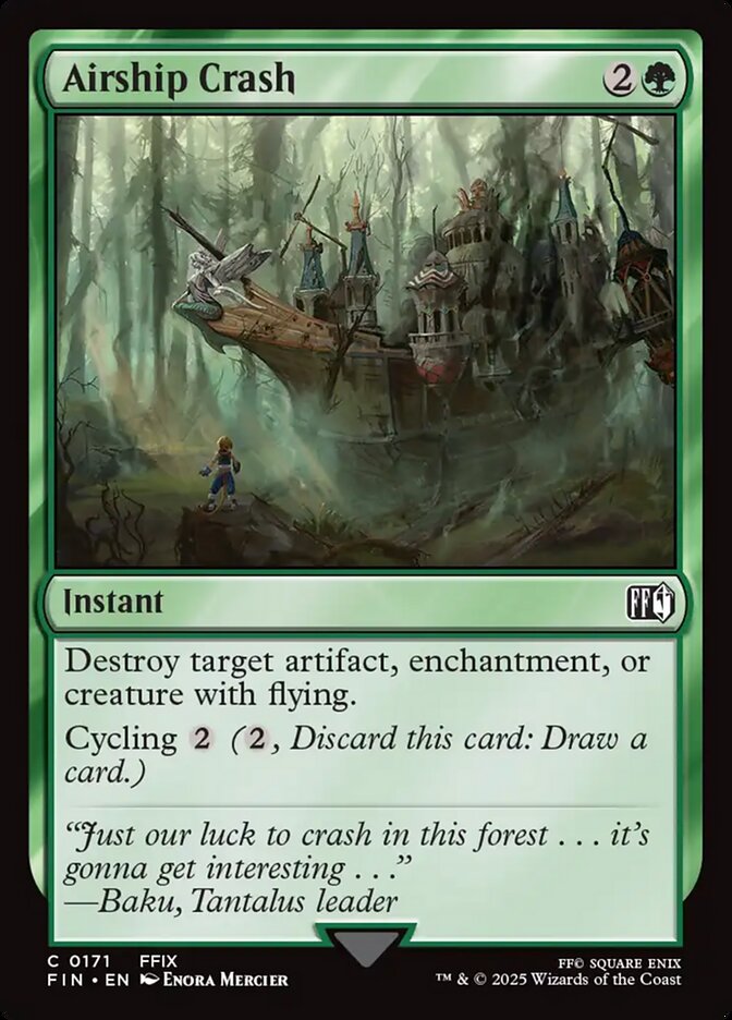 Airship Crash – Common Magic: The Gathering card from Final Fantasy (#171)