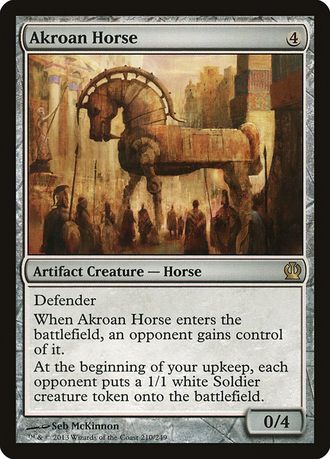 Akroan Horse – Rare Magic: The Gathering card from Theros (#210)