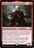 Baeloth Barrityl, Entertainer – Mythic Magic: The Gathering card from Commander Legends: Battle for Baldur's Gate (#655)