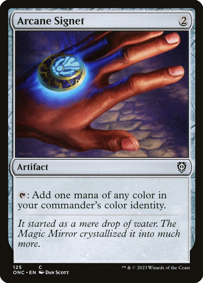 Arcane Signet – Common Magic: The Gathering card from Phyrexia: All Will Be One Commander (#125)