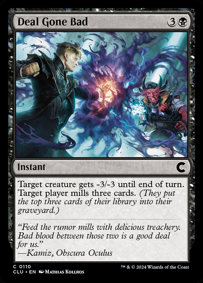 Deal Gone Bad – Common Magic: The Gathering card from Ravnica: Clue Edition (#110)