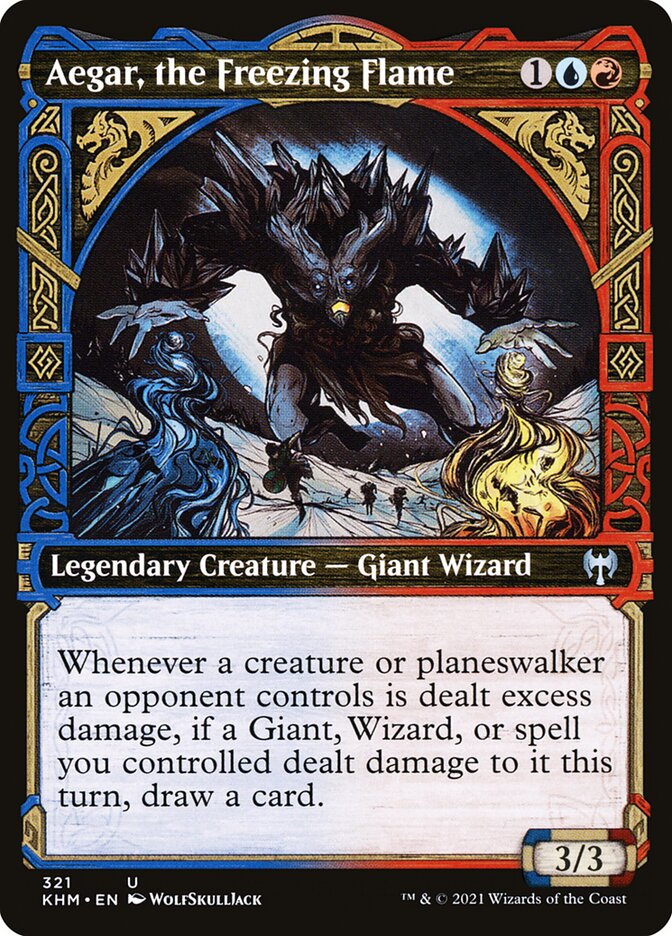 Aegar, the Freezing Flame – Uncommon Magic: The Gathering card from Kaldheim (#321)