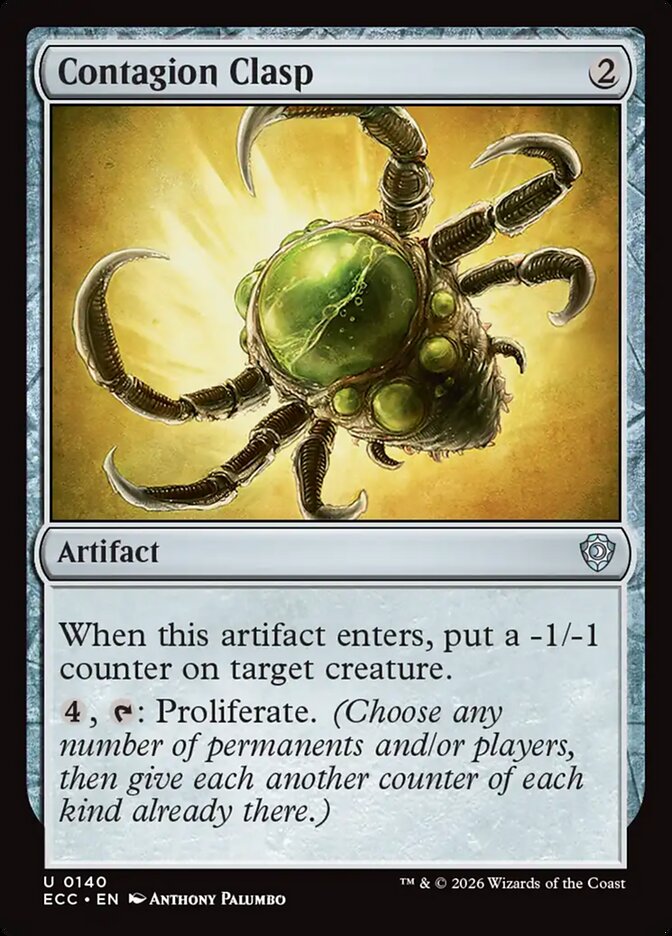 Contagion Clasp – Uncommon Magic: The Gathering card from Lorwyn Eclipsed Commander (#140)