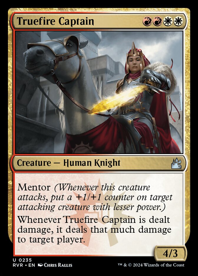 Truefire Captain – Uncommon Magic: The Gathering card from Ravnica Remastered (#235)