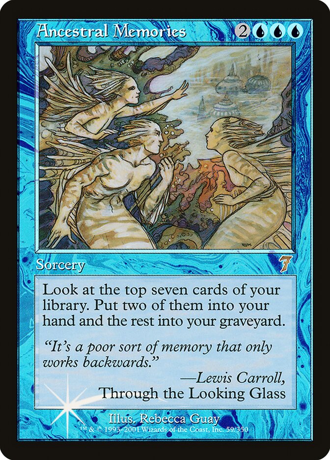 Ancestral Memories – Rare Magic: The Gathering card from Seventh Edition (#59★)