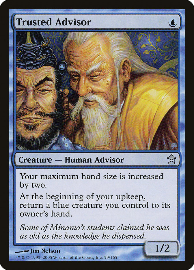 Trusted Advisor – Uncommon Magic: The Gathering card from Saviors of Kamigawa (#59)