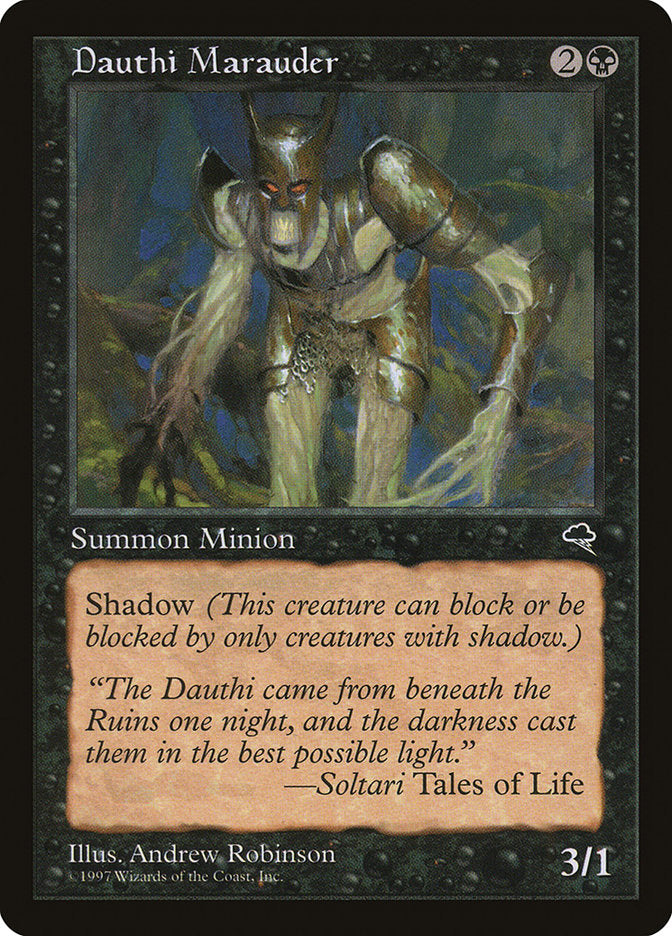 Dauthi Marauder – Common Magic: The Gathering card from Tempest (#123)