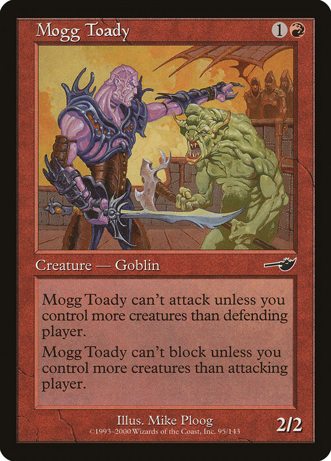 Mogg Toady – Common Magic: The Gathering card from Nemesis (#95)