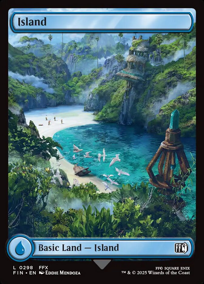 Island – Common Magic: The Gathering card from Final Fantasy (#298)