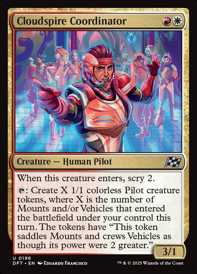 Cloudspire Coordinator – Uncommon Magic: The Gathering card from Aetherdrift (#196)